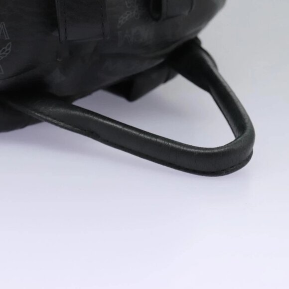 MCM Vicetos Logogram Backpack PVC Black Auth - Picture 9 of 15